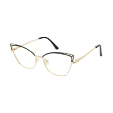 Cat-eye Black/Gold Eyeglasses