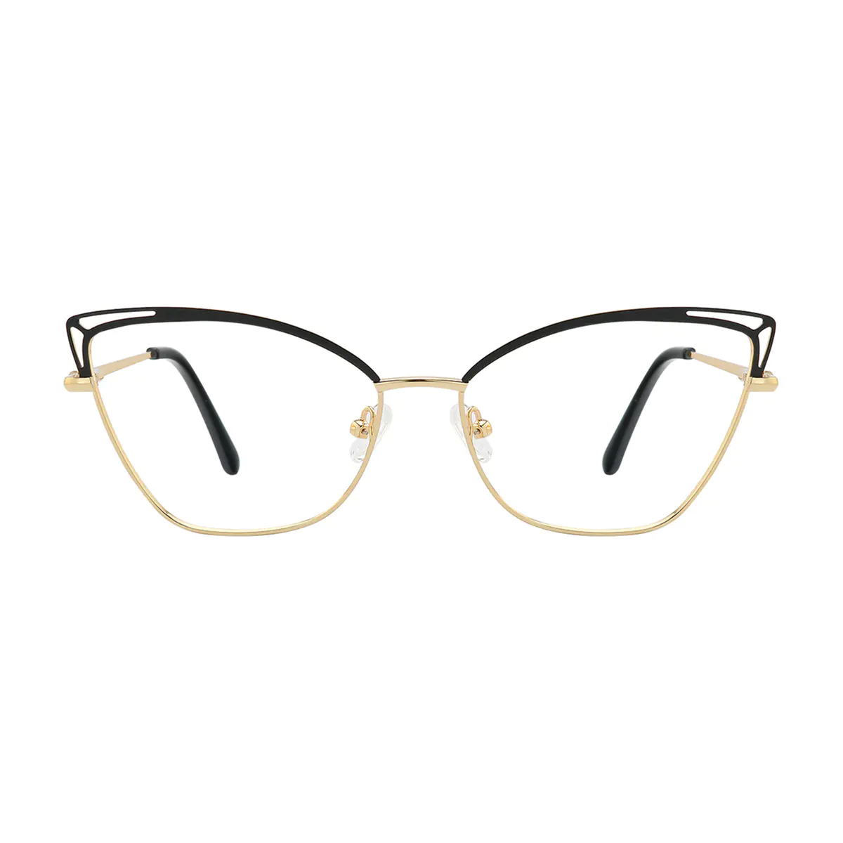 Cat-eye Black/Gold Eyeglasses