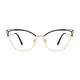 Cat-eye Black/Gold Eyeglasses