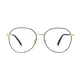 Round Black/Gold Eyeglasses