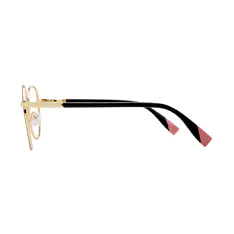 Round Black/Gold Eyeglasses