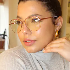 Aviator Rose Gold Eyeglasses