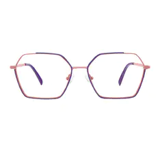 Square Purple Eyeglasses
