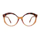 Round Tortoiseshell/Brown Eyeglasses