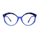 Round Tortoiseshell/Blue Eyeglasses