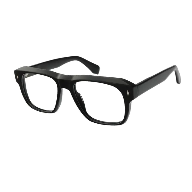 Square Black Eyeglasses