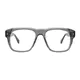 Square Transparent Gray Eyeglasses