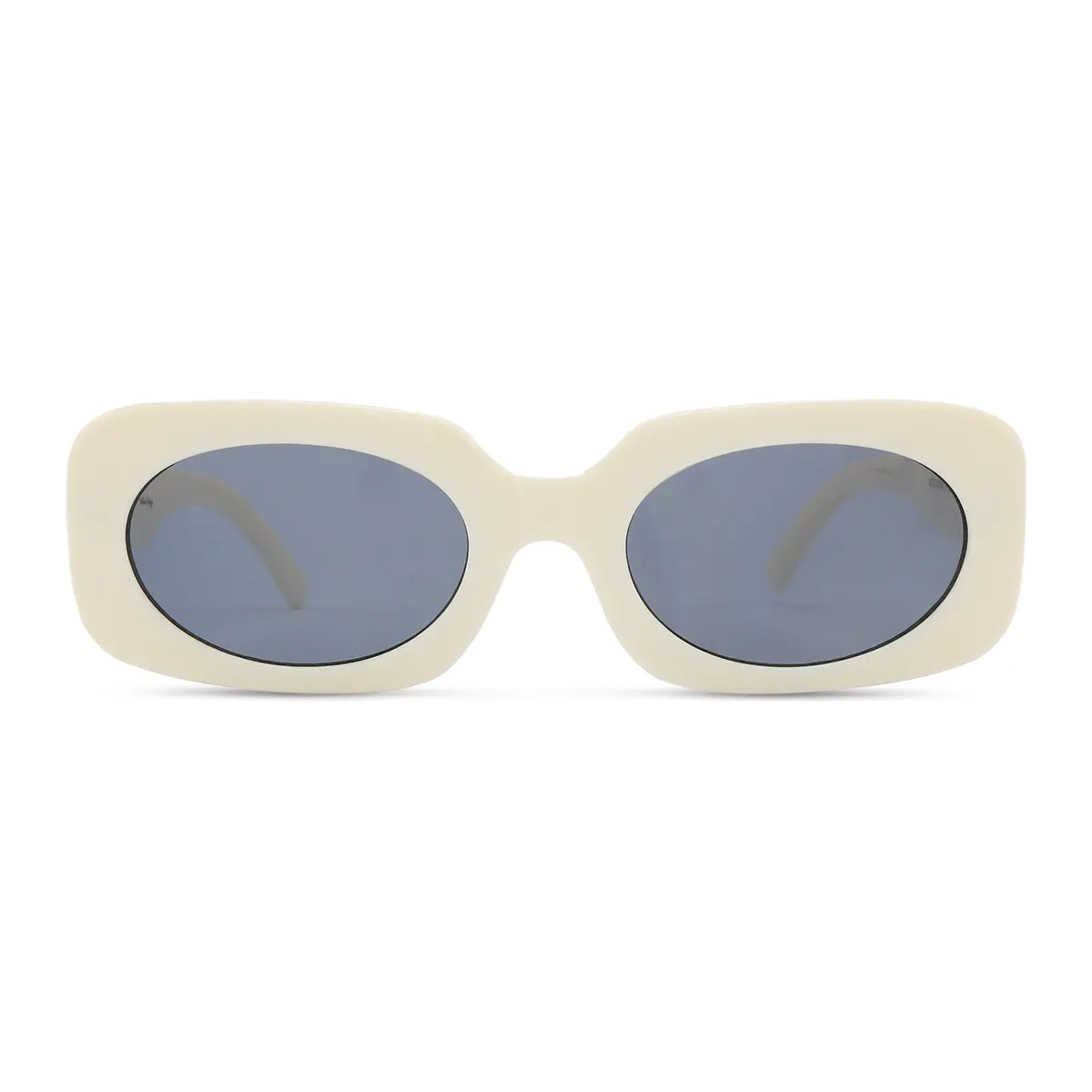 Rectangle White Sunglasses