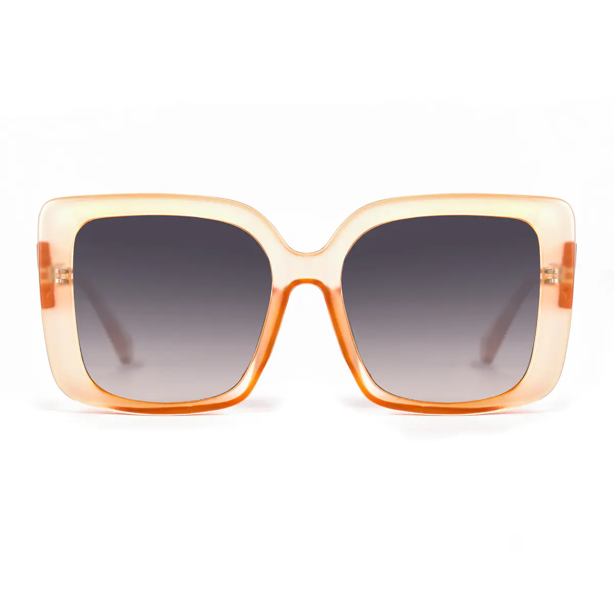 Square Matte Amber Sunglasses