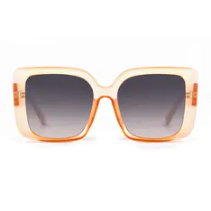 Square Matte Amber Sunglasses