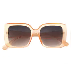 Square Matte Amber Sunglasses