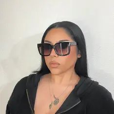 Square Black Sunglasses