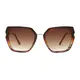 Geometric Brown Sunglasses