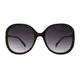 Oval Black Sunglasses