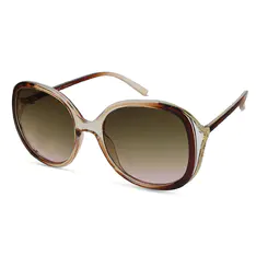 Oval Brown Sunglasses