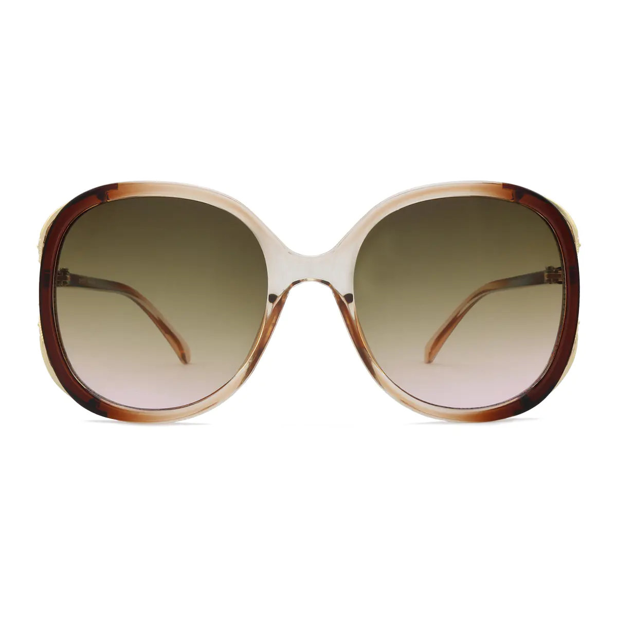 Oval Brown Sunglasses