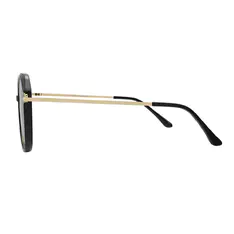 Oval Black Sunglasses