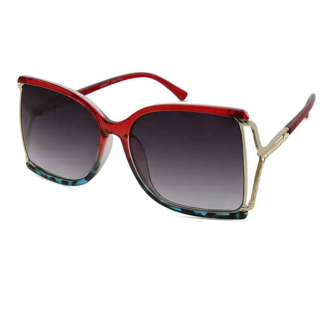 Square Red Sunglasses