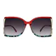 Square Red Sunglasses
