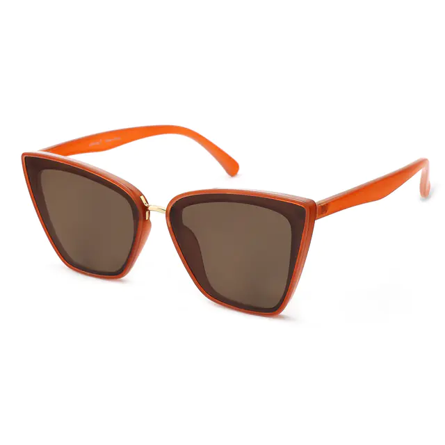 Cat-eye Light Brown Sunglasses