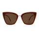 Cat-eye Light Brown Sunglasses