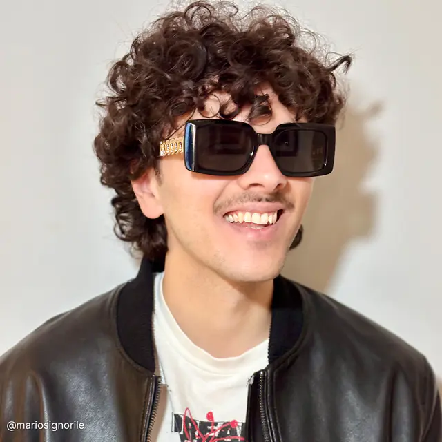 Rectangle Black Sunglasses
