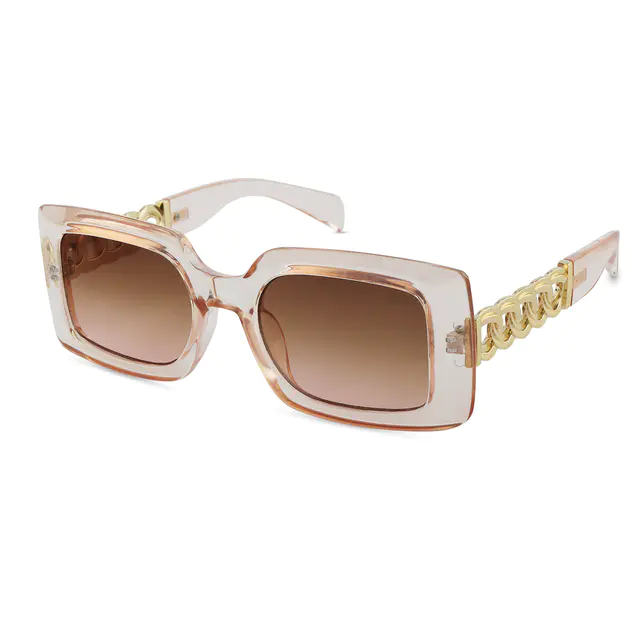 Rectangle Pink Sunglasses