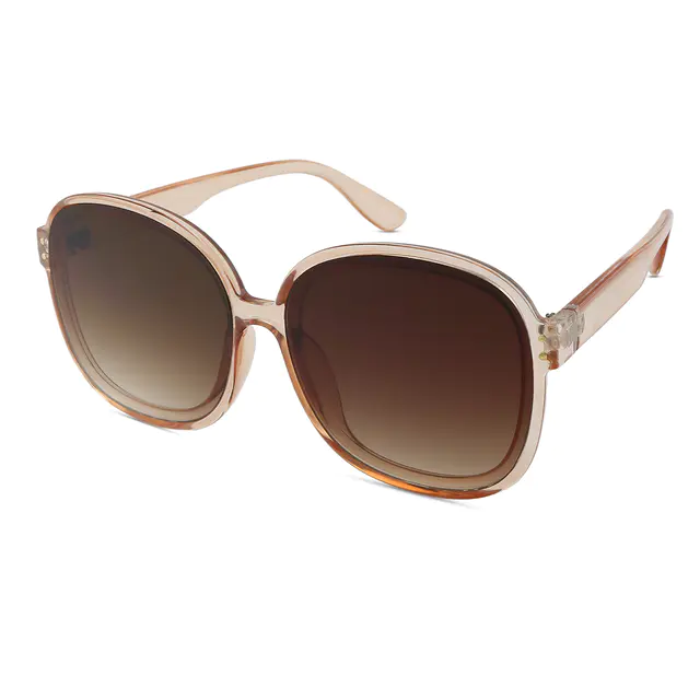 Round Brown Sunglasses