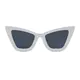 Cat-eye White Sunglasses