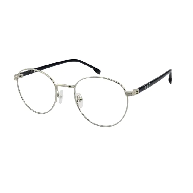 Oval Silver Eyeglasses