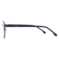 Oval Matte Blue Eyeglasses