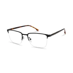Rectangle Matte Black Eyeglasses