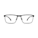 Rectangle Matte Black Eyeglasses