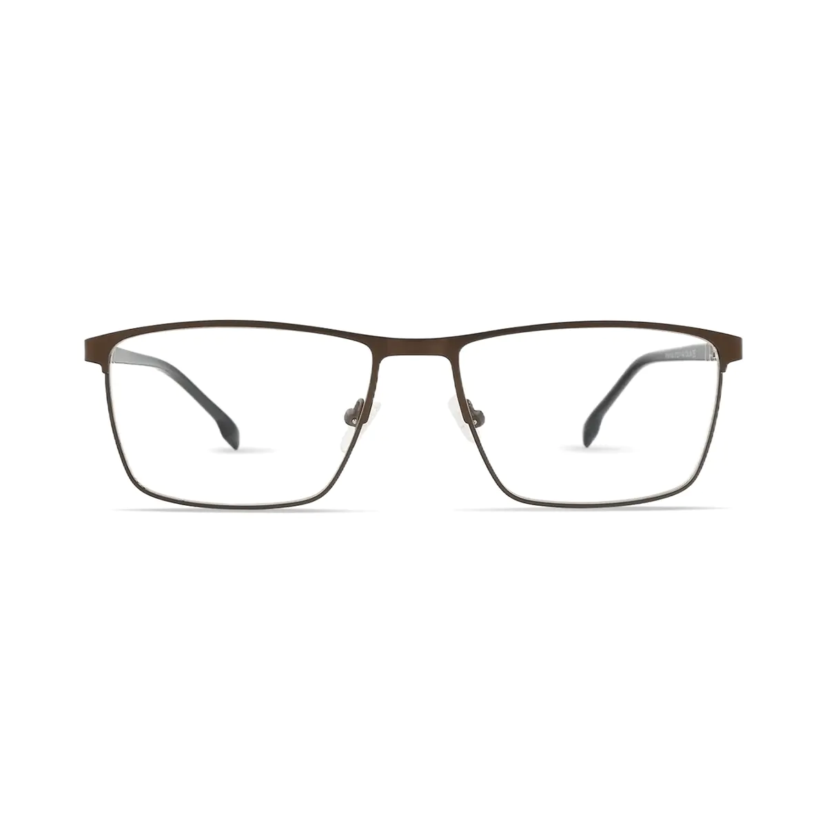 Rectangle Brown Eyeglasses