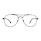 Aviator Matte Black Eyeglasses