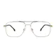 Rectangle Gold Eyeglasses