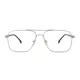 Rectangle Silver Eyeglasses