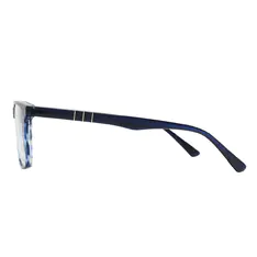 Rectangle Blue Eyeglasses