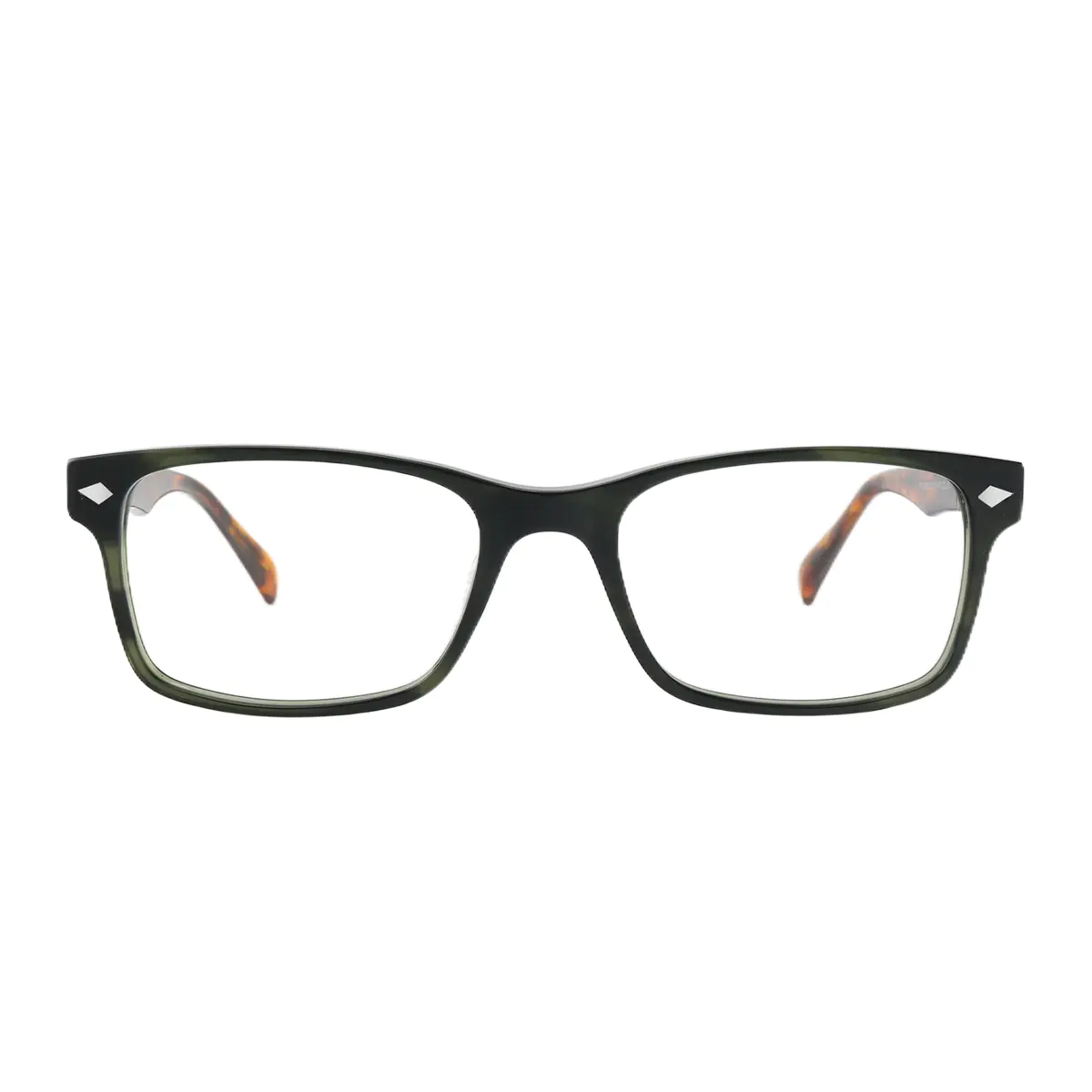 Rectangle Green Eyeglasses