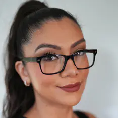 Rectangle Green Eyeglasses