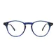 Oval Blue Eyeglasses