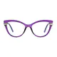 Oval Purple Eyeglasses
