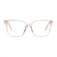 Square Transparent Amber Eyeglasses