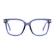 Square Transparent Blue Eyeglasses