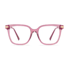 Square Pink Eyeglasses