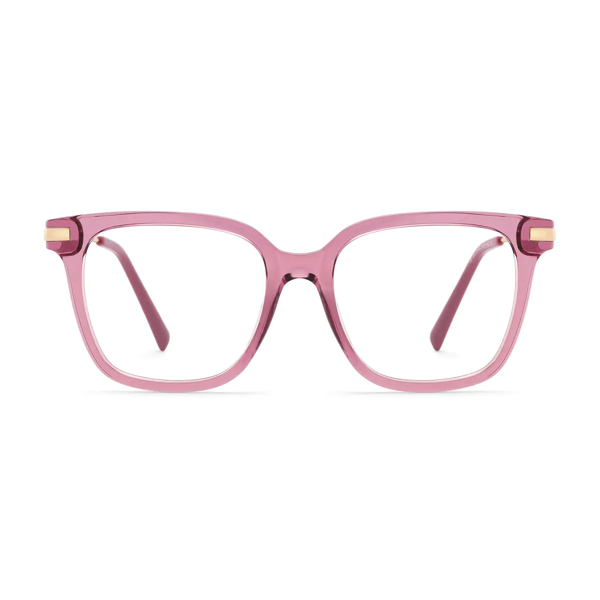 Square Pink Eyeglasses