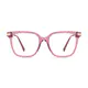 Square Pink Eyeglasses