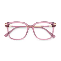 Square Pink Eyeglasses