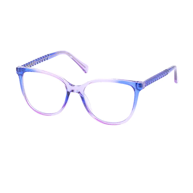 Square Purple Eyeglasses