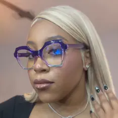Square Gradient Purple Eyeglasses